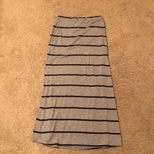 Black and Gray Skirt